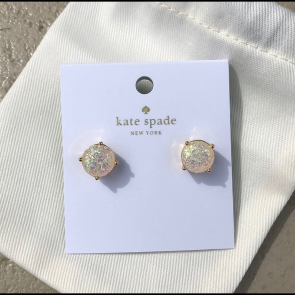 Kate Spade | Opal Glitter Gumdrop Studs NWT